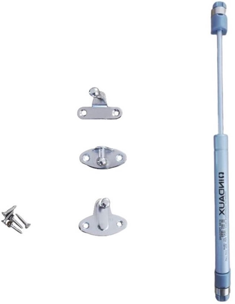 Gaszuiger Deurkruk - Deurdemper Veer - Meubelkleppen Openen - Opening Naar Boven - 276 mm - Zilver