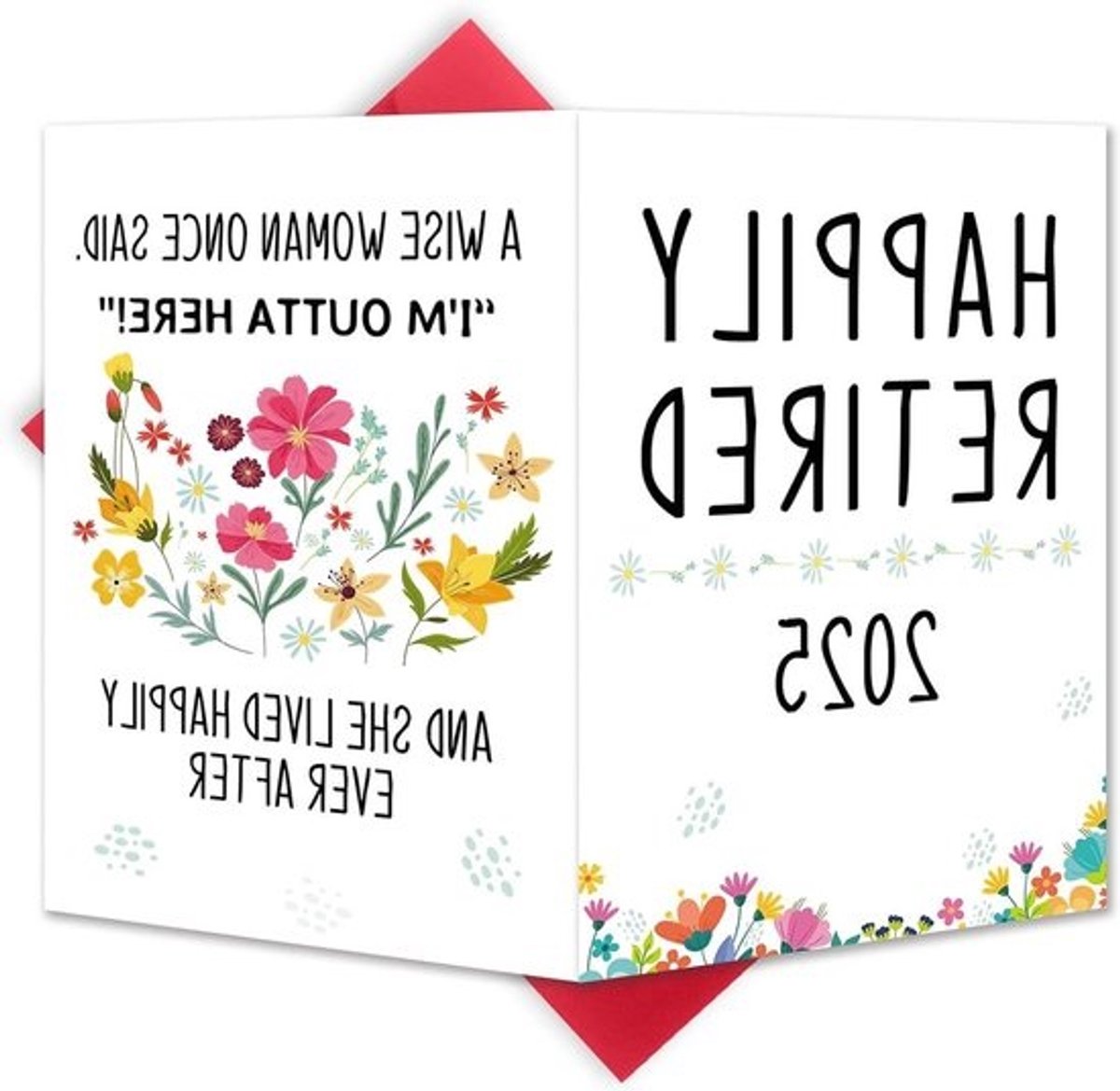 Grappige pensioenkaart - Afscheidskaart cadeaukaart - Pensioen vieren - Humoristisch design - 20.3 x 13.5 cm - Niet gespecificeerd