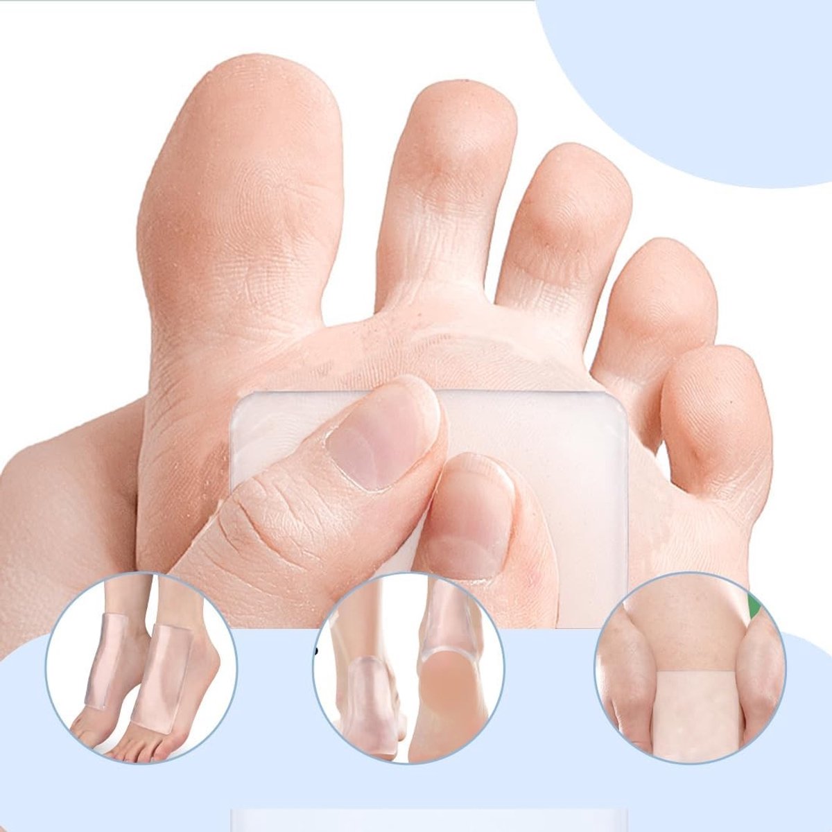 Set van 2 Gel Pads voor Schoenen, Drukverlichting en Verbetering van de Bloedcirculatie voor IJs- en Hockeyschaatsen, Comfort en Ondersteuning