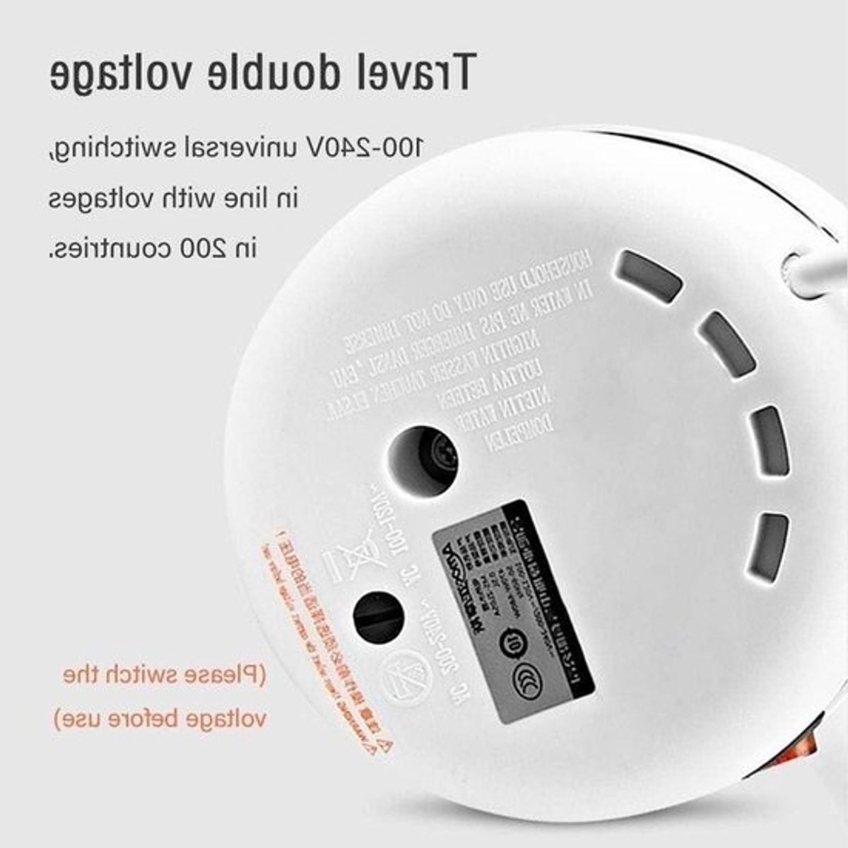Opvouwbare Waterkoker - Reiskoker Silicoon - Water Koken - Dubbele Spanning - 0.5 L - Wit