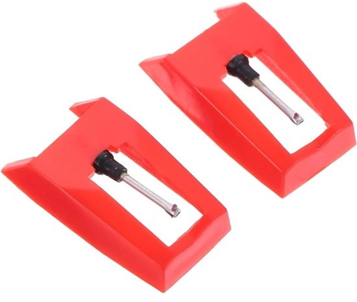 Naald Vervanging - Platenspeler Naald - Muziek Afspelen - Stabiele Kenmerken - 2 Stuks - Rood