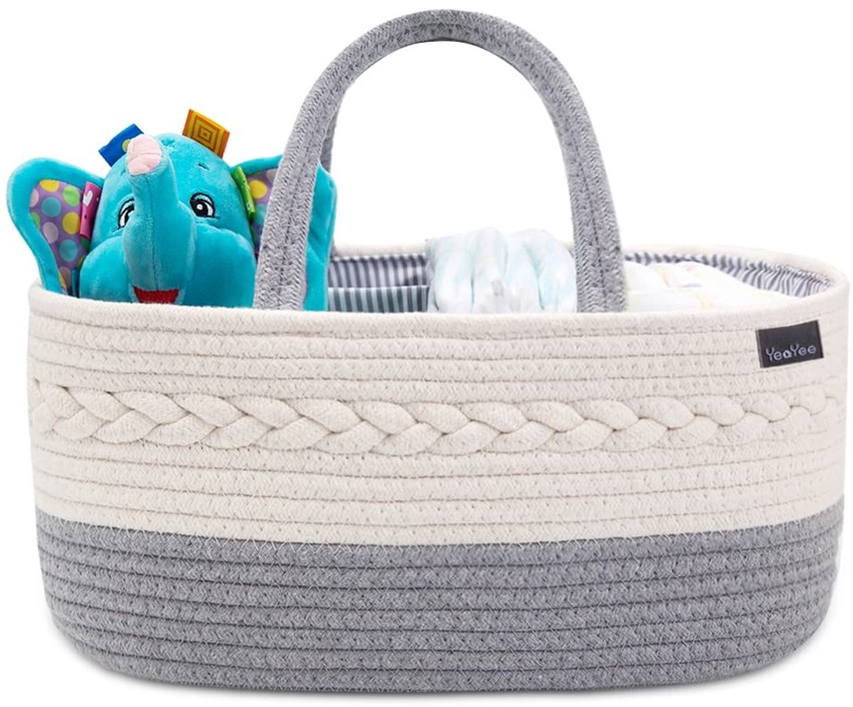 Baby Diaper Caddy Organizer - 100% Katoen, Lichtgewicht en Draagbaar