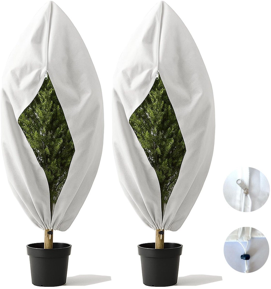 Winterbescherming voor planten - 2 stuks - 80 x 100 cm - Olijfboom en palmen