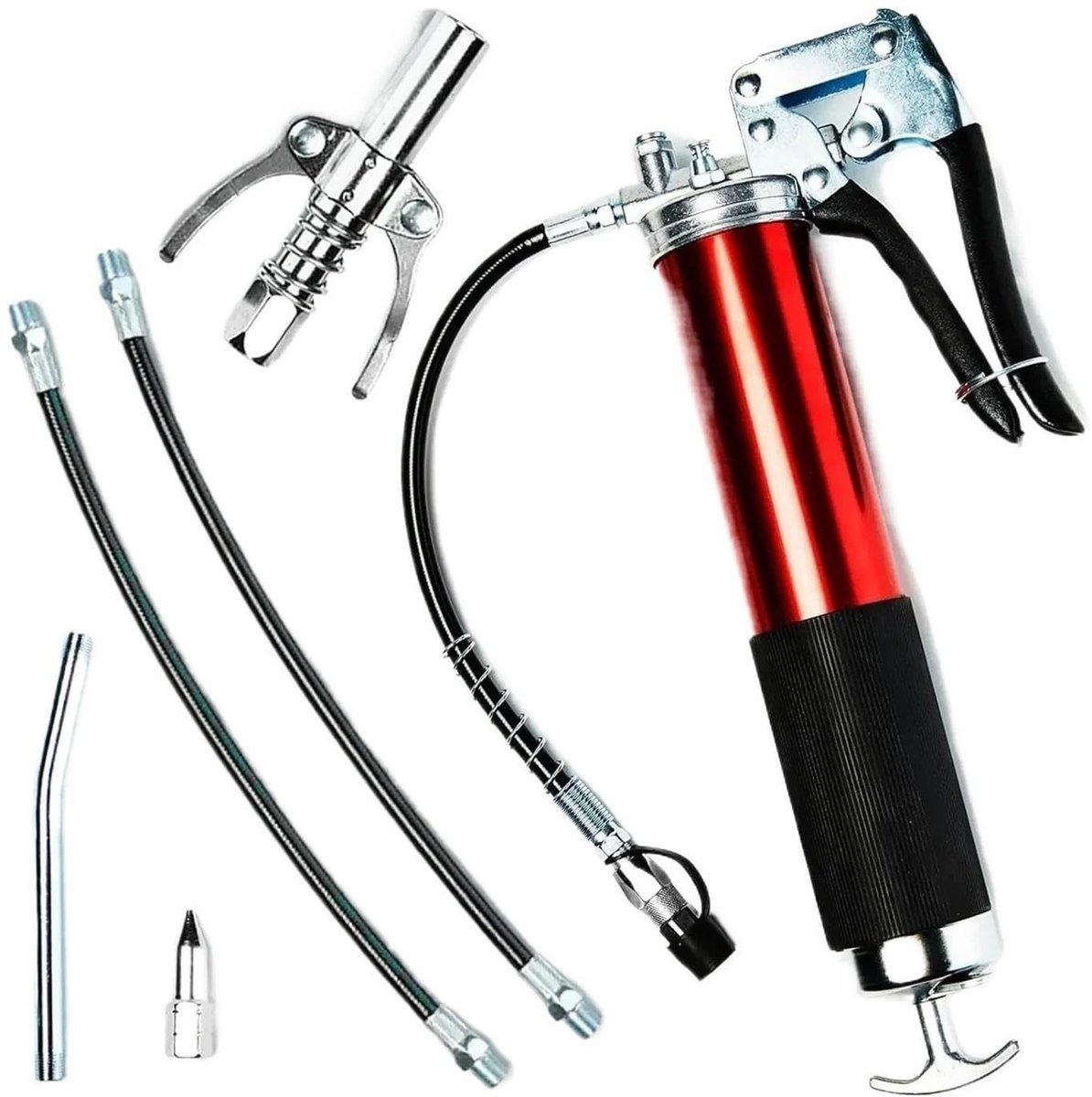 Handmatige Vetpistool Kit - 7000 met Pistoolgreep en Flexibele Slang