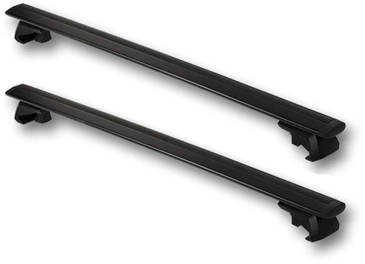Universele Autodakdragers - Zwart en Zilver Aluminium 120 cm