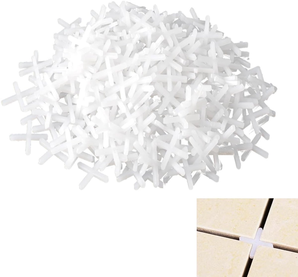 Tegelafstandhouders - 2mm Transparant - 500 Stuks