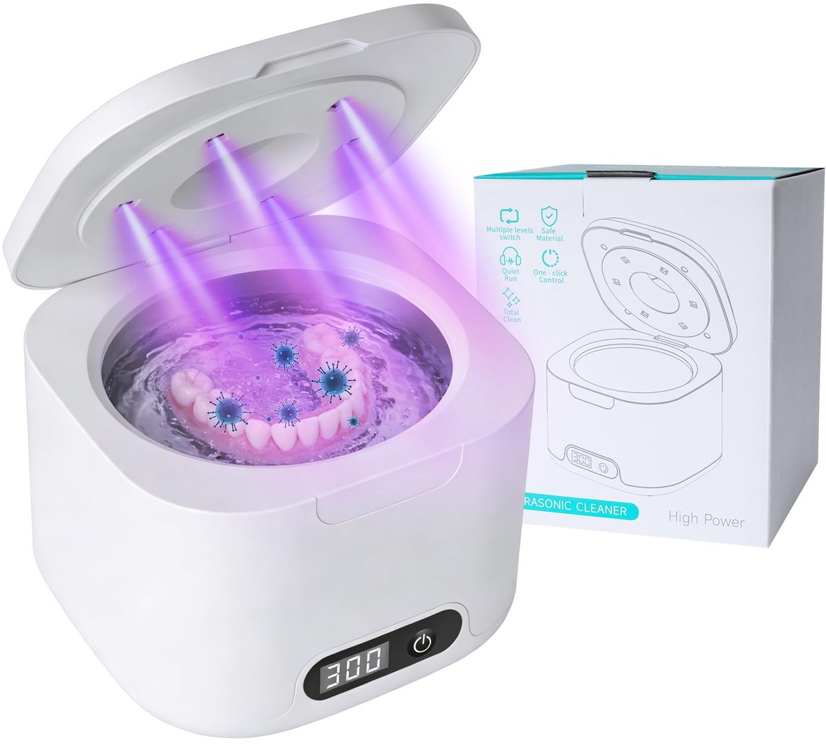 Ultrasoon Reinigingsapparaat - 340ml voor orthodontische apparatuur
