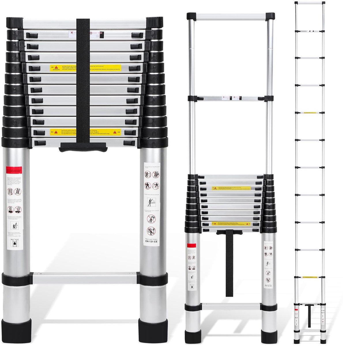 Telescopische Ladder - Verlengbaar tot 5 m - Aluminium