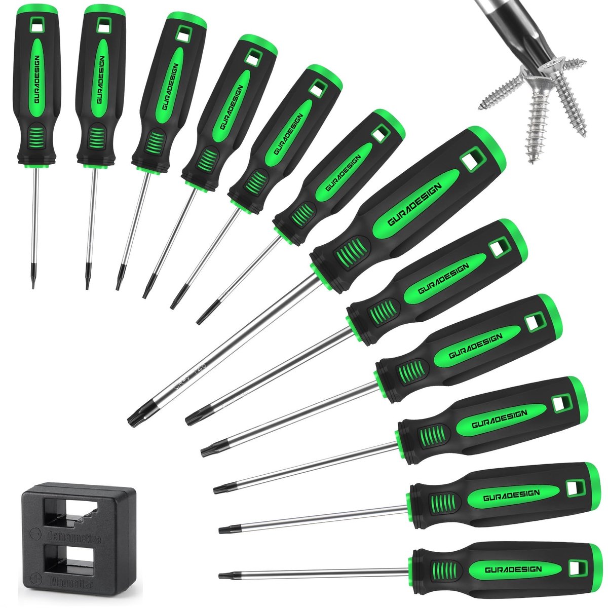13-Delige Magnetische Torx Schroevendraaier Set - T5-T40