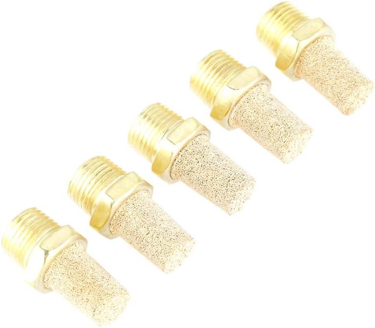Set van 25 G1/8 Mannetjesdraad, Pneumatisch Uitlaatfilter, Geluidsdemper voor Luchtfiltering en Geluidreductie
