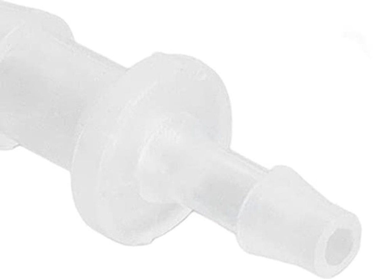 Slangpilaar Reducer Fitting, 10st Prikkeldraad Slang Fittingen, PP Rechte Reductie Fitting, Waterleiding Fittingen voor Pompleidingen Silicone, Prikkeldraad Slang Fittingen(3.9-6.4 Adapter)