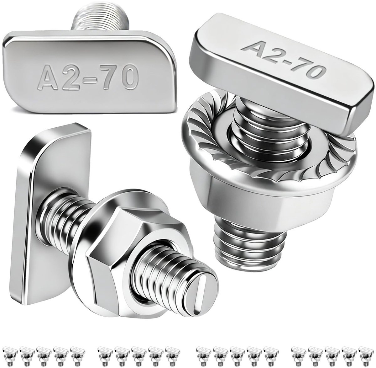 Hamerkop Schroeven Set - M10 x 30 - 20 Stuks