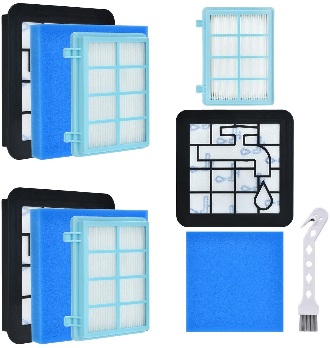 Vervangfilters voor Philips FC9328-9355 - Set van 3