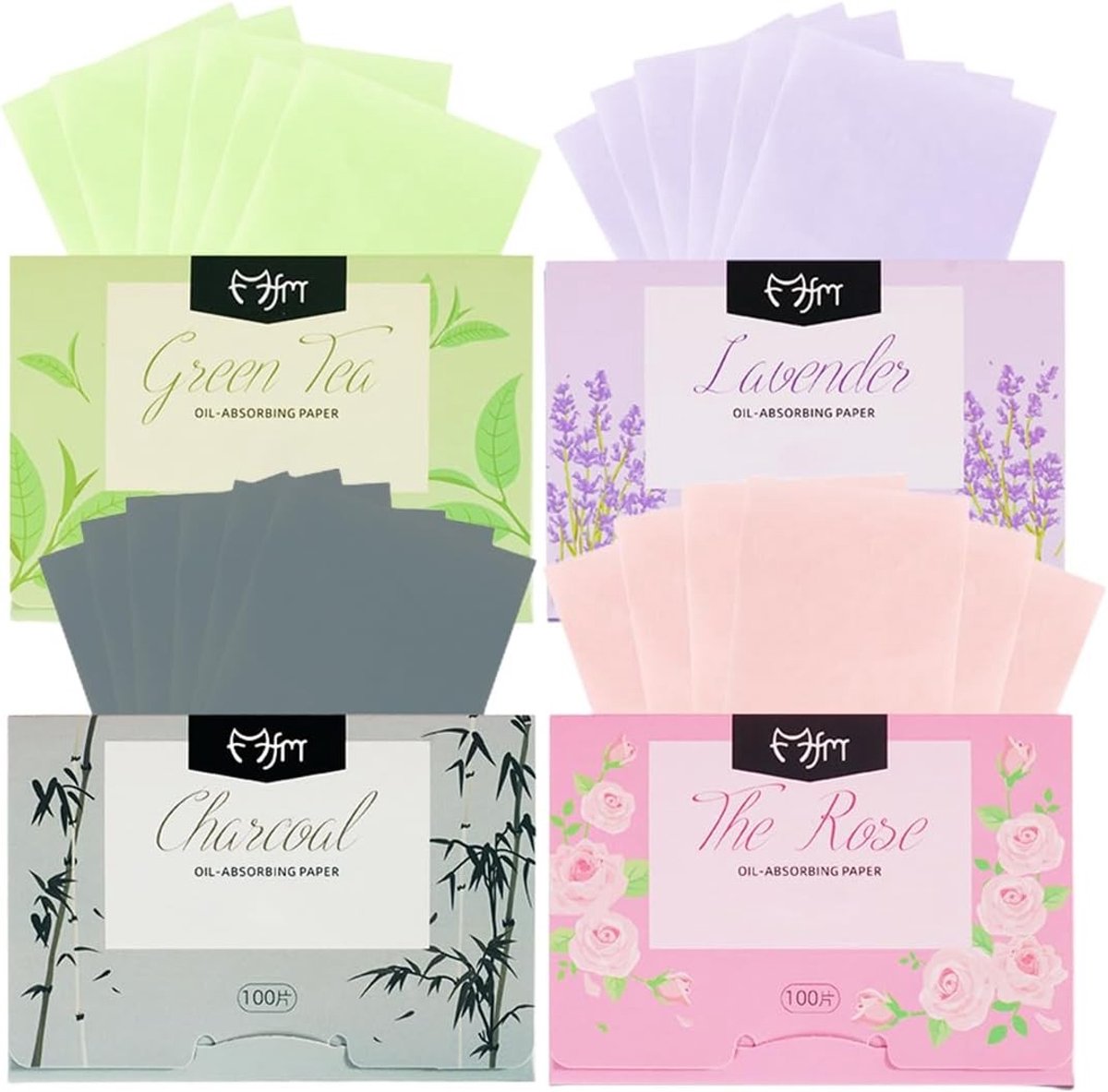 400 stuks absorberend papier voor olie, controle van talg, huidverzorging en make-up blotting