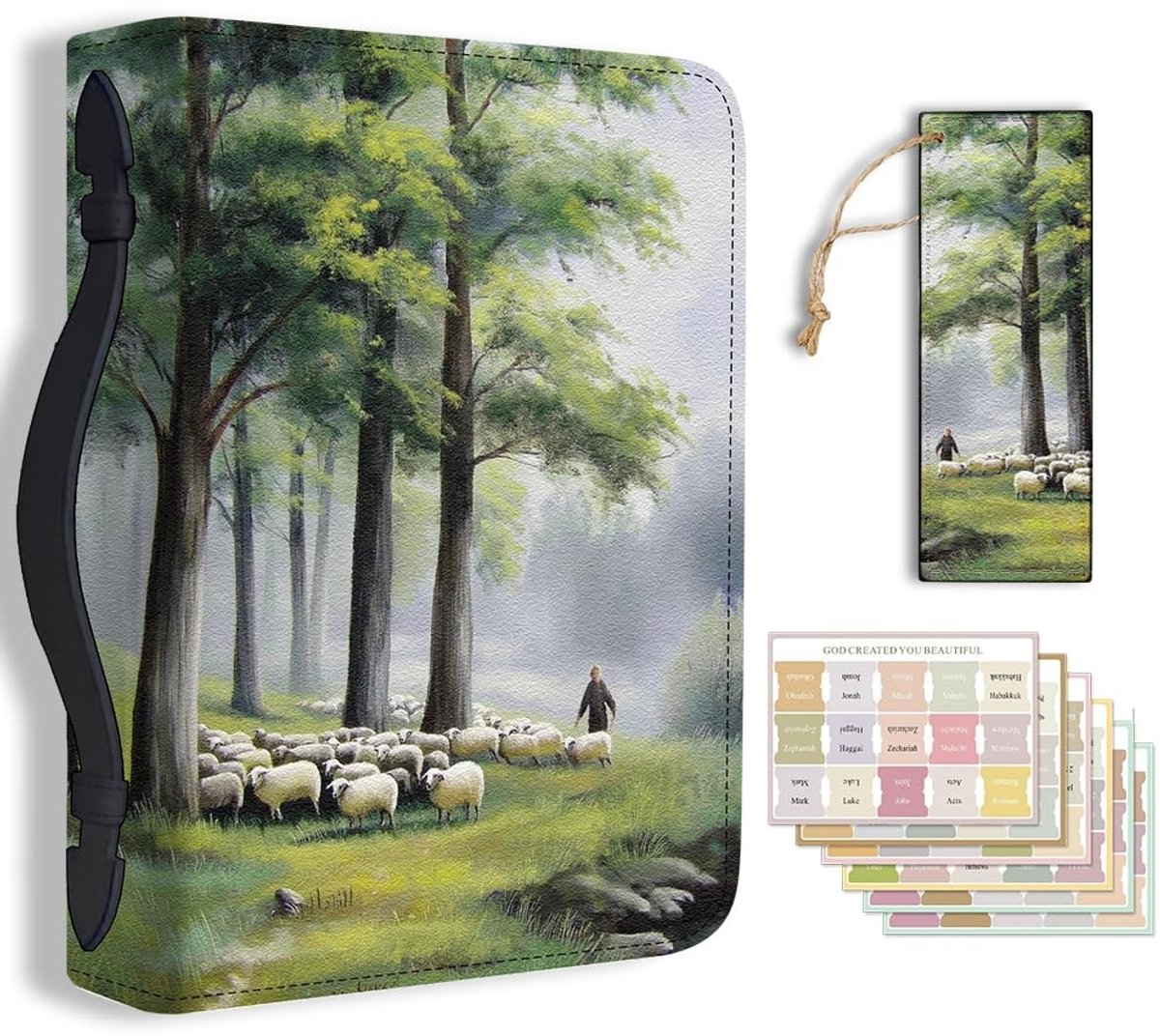 Bijbelhoes voor Volwassenen - PU Leer met Handvat en Bookmark