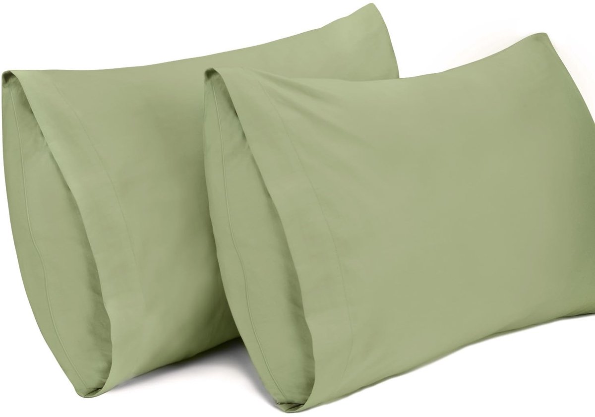 2-pack kussenslopen - 100% katoen - 50 x 91 cm - Groen
