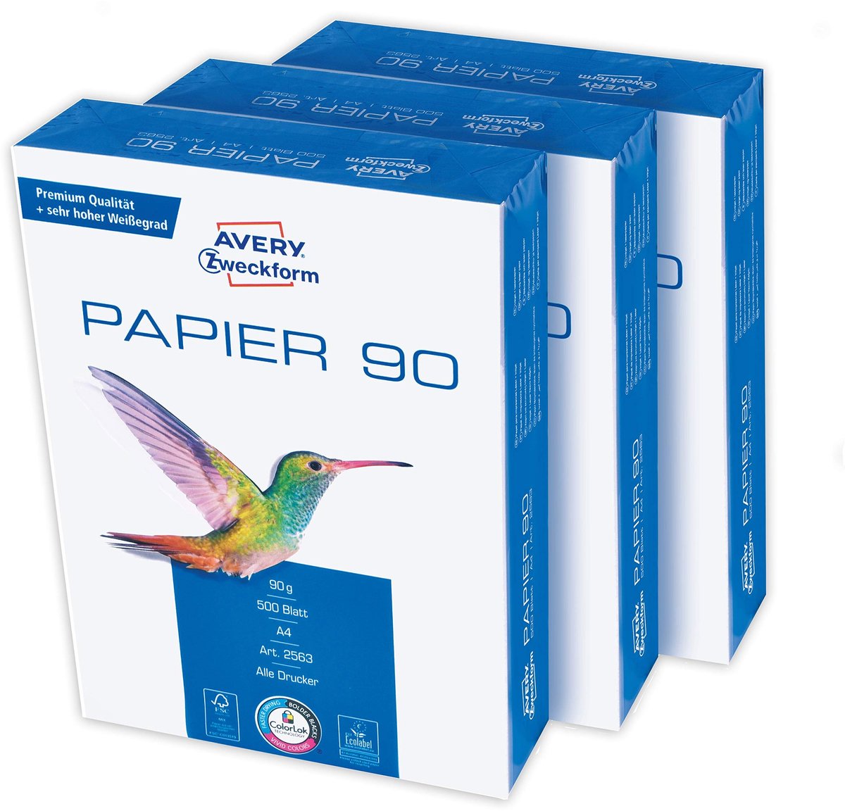 A4 Printerpapier - 1500 Vellen - 90 g/m² - Wit