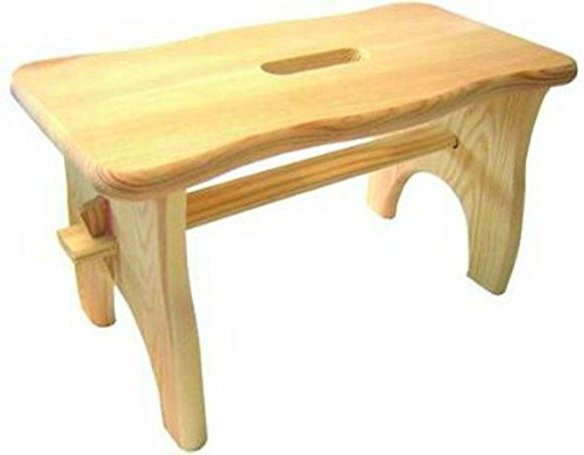Houten Bank - 40 x 20 x 22 cm - Rustiek Design