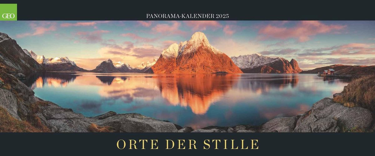 Wandkalender 2025 - Grootformaat 120x50 cm - Rustige Afbeeldingen