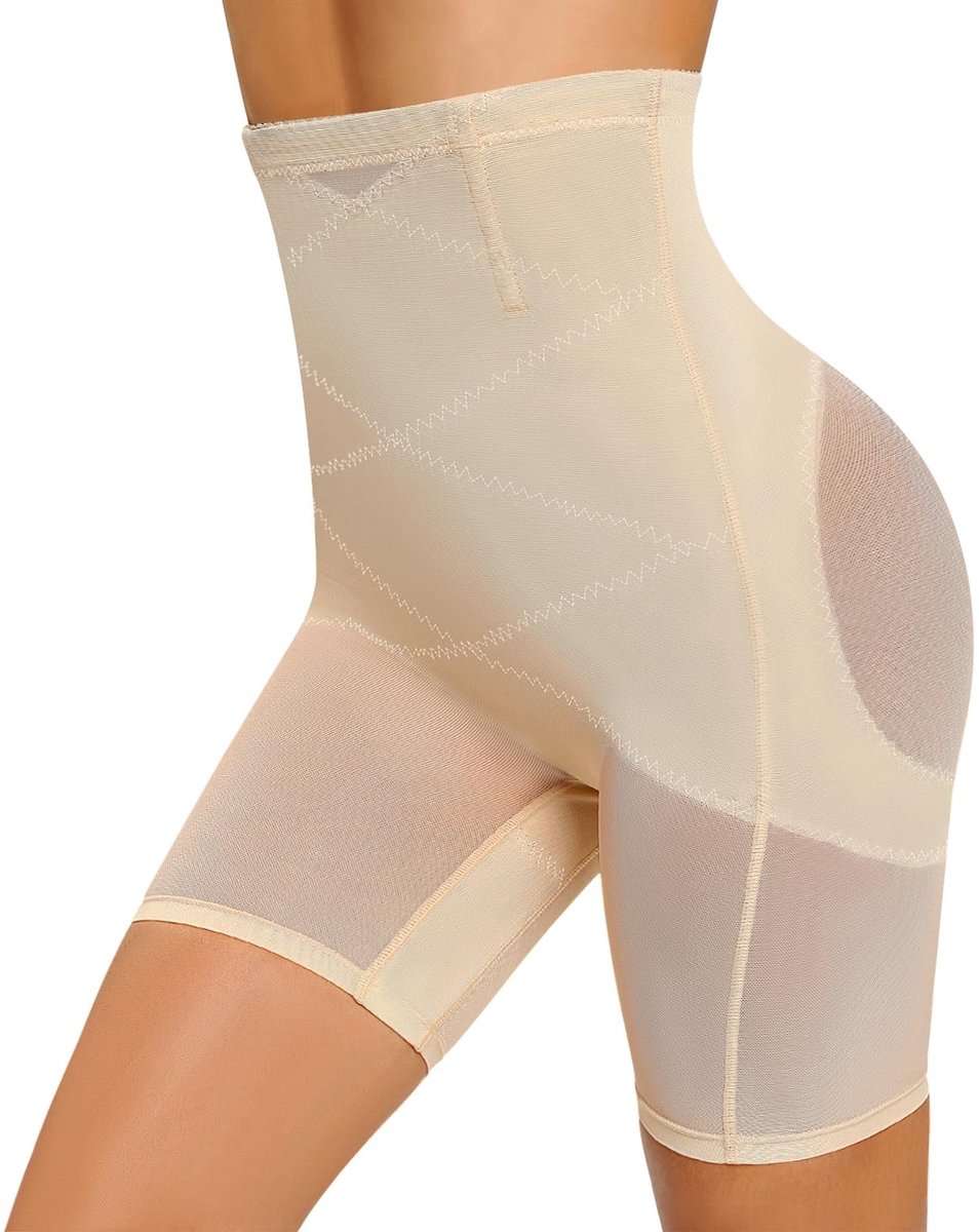 Shapewear voor Dames - Hoge Taille Slimming Shorts - Beige