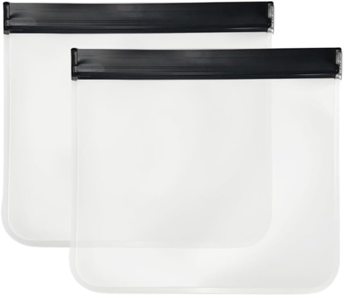 Transparante Toilettas Set van 2, Reisaccessoires voor Vliegtuig, Cosmetica en Vloeistoffen, Milieuvriendelijke Waszak voor Dames en Heren, 1 Liter Inhoud
