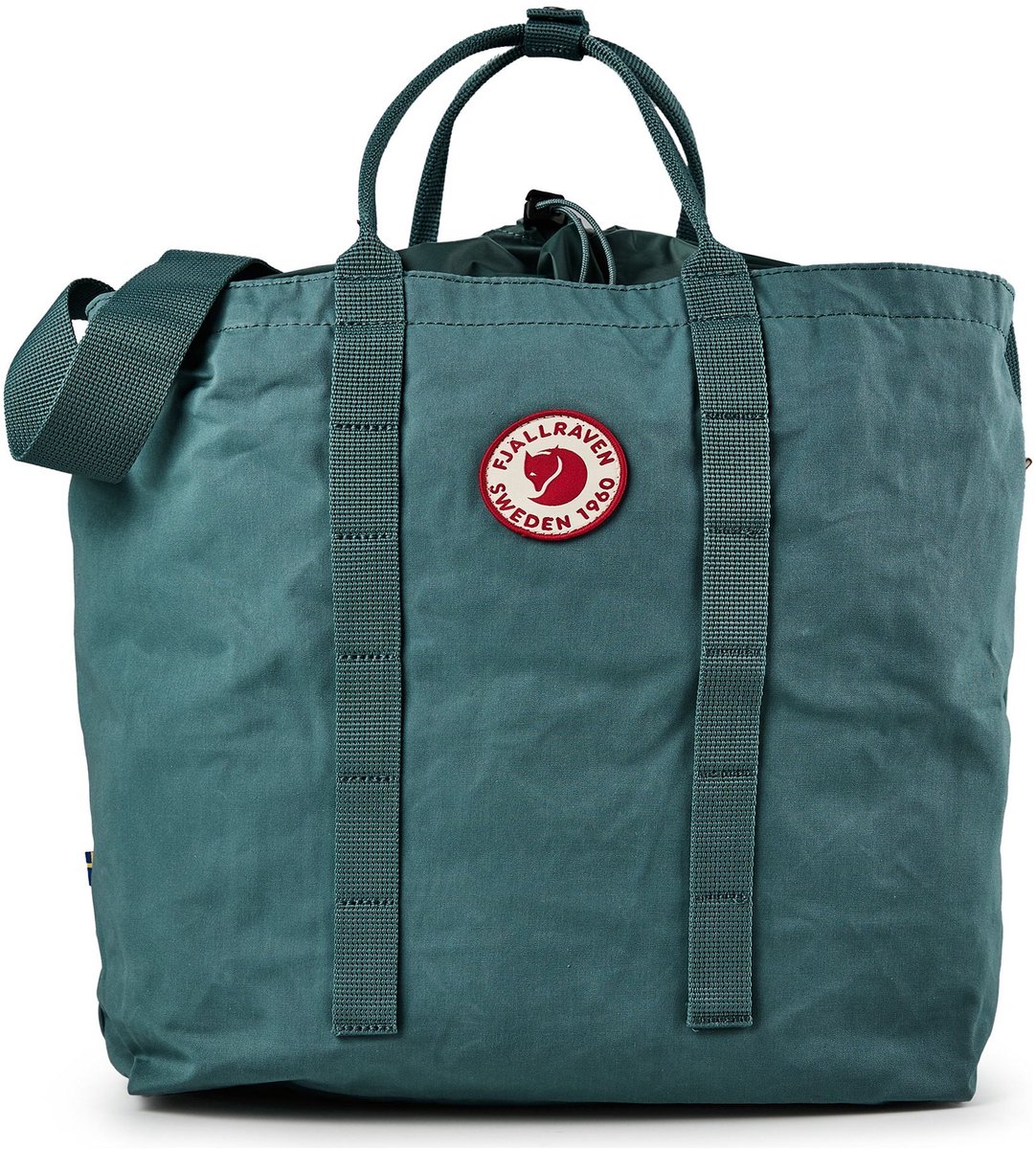 Fjällräven schoudertas laptoptas met laptopvak 1960 Tote Frost Green groengrijs