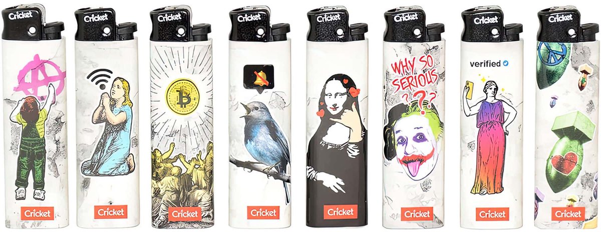 Cricket Original "Street Art 1" aanstekers - 10 stuks