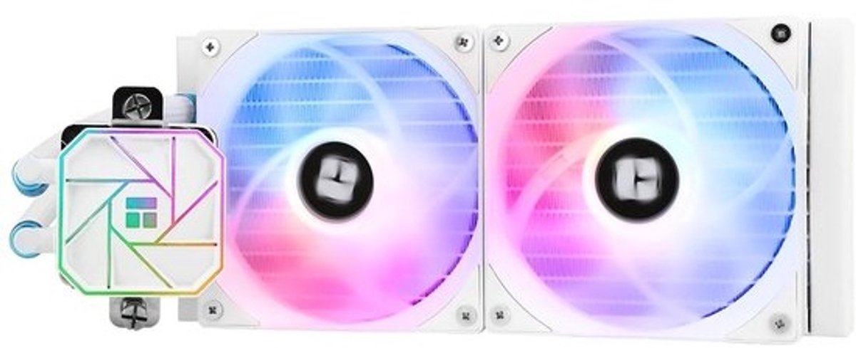 Thermalright Aqua Elite 240 White V3 Liquid CPU Cooler, 240 Cooling Rows, 2 x 120 mm PWM Fan, S-FDB Bearings for AMD/AM4/AM5, Intel-LGA1150/1151/1155/1156/1200/2011/1700, Desktop, AIO