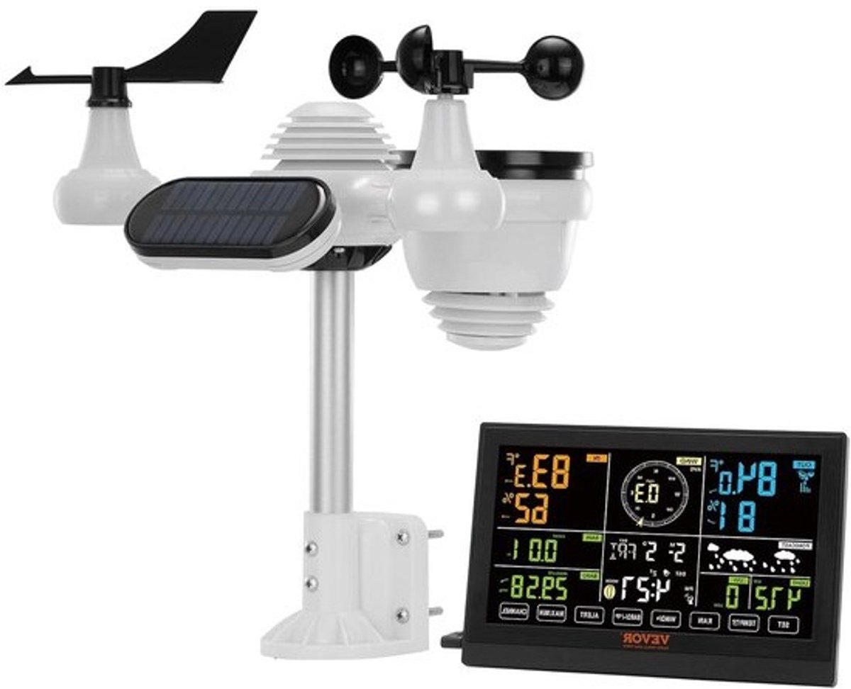 Weerstation Binnen en Buiten - Hygrometer Draadloos - Luchtvochtigheidsmeter - binnenklimaat