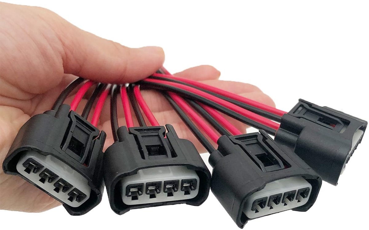 4 Stuks Ontstekingsspoel Connector - Vervangende Plug voor Diverse Toyota Modellen