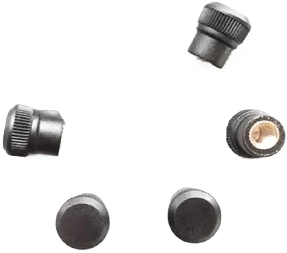 Handgreep met ronde kop - Kunststof en koperen kern - 2 stuks