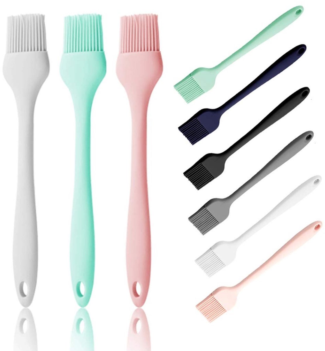 Silicone Oliekwast - Hoge Temperatuur Weerstand - Wit, Groen, Roze