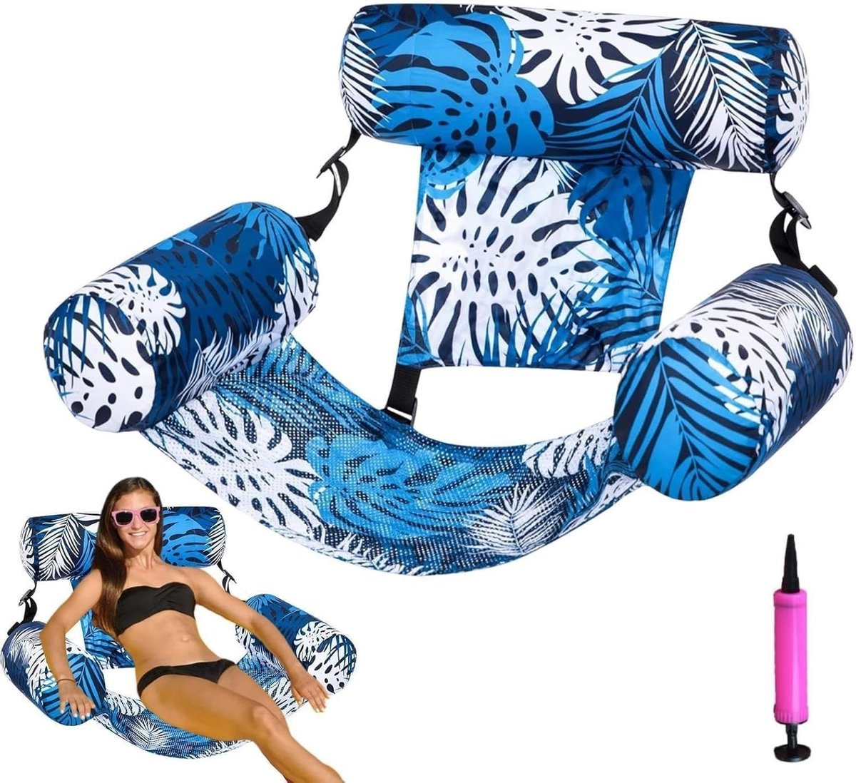 Opblaasbaar Waterzwembad Luchtmatras - Blauw 92x44 cm