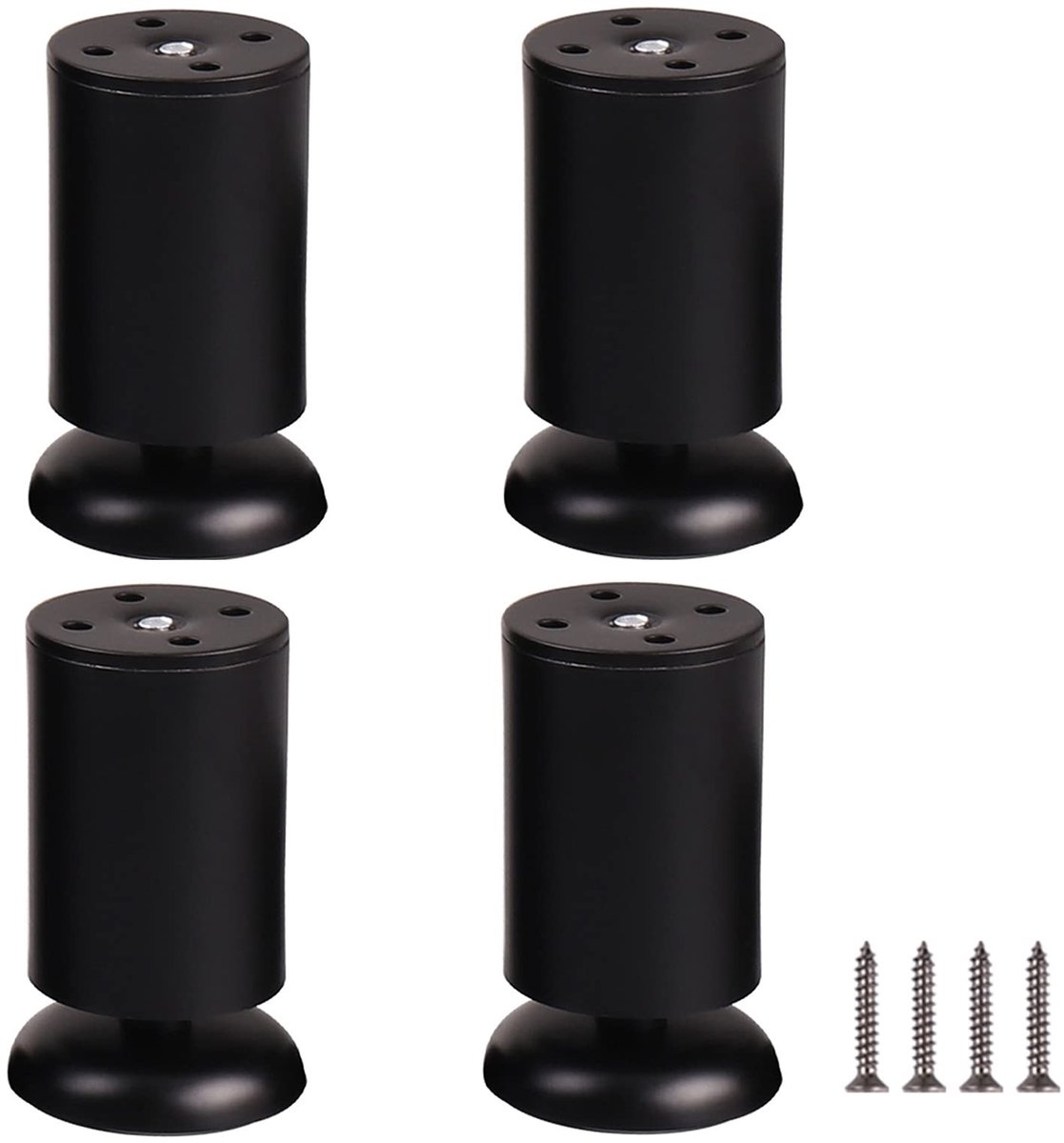 Verstelbare Meubelpoten - 4 stuks Roestvrij Staal 10CM