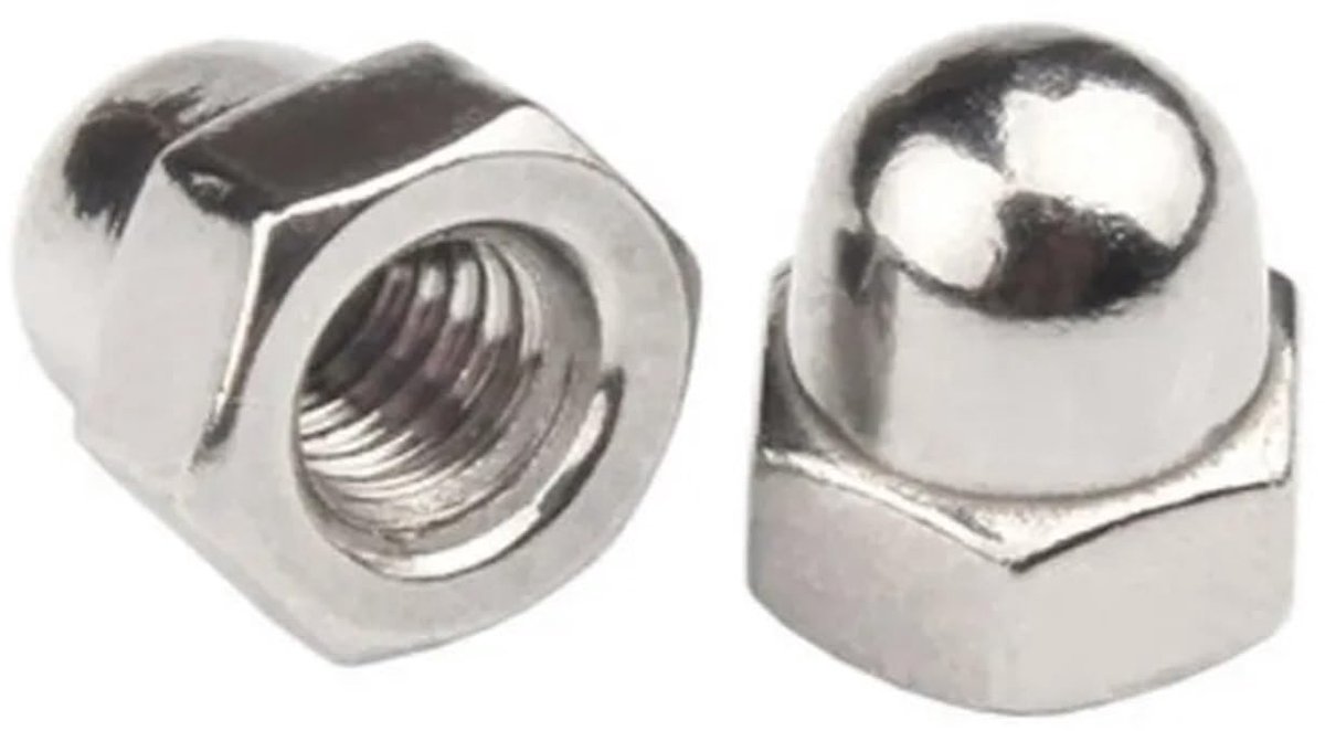Koolstofstaal Eikeldopmoeren - M5 - 10 Stuks