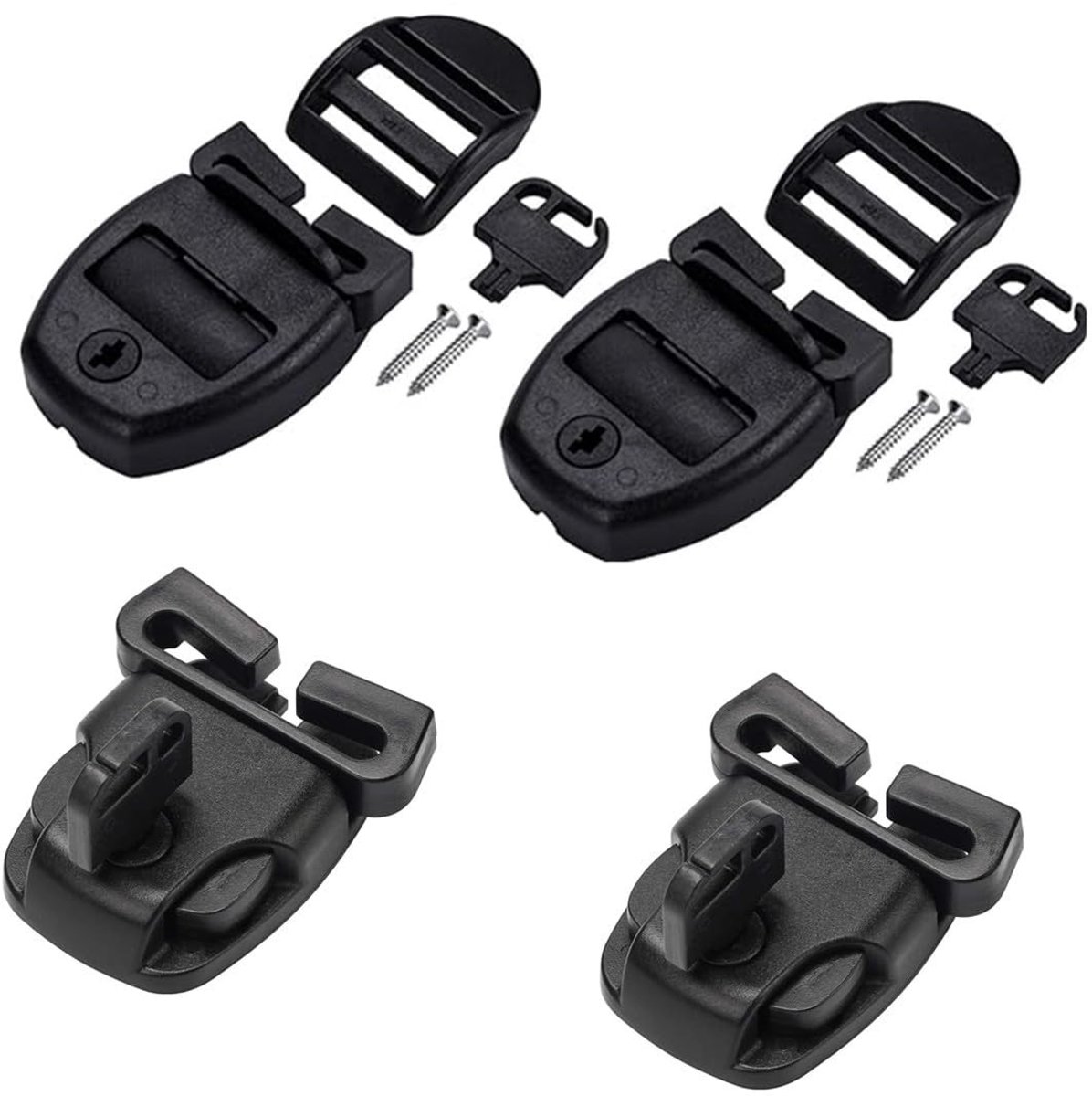 Spa Hot Tub Cover Clips - 4-delige Vervangingsset - Zwart