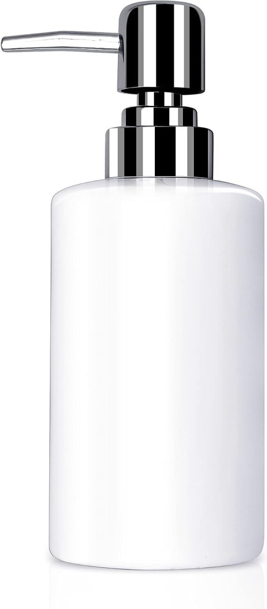 Ceramische Zeepdispenser 300ml - Herbruikbare Handzeep Pomp voor Badkamer, Keuken en Wasruimte - Ideaal voor Shampoo, Conditioner en Afwasmiddel
