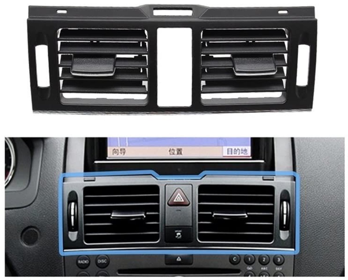 Dashboard Ventilatierooster - Geschikt Voor Mercedes Benz W204