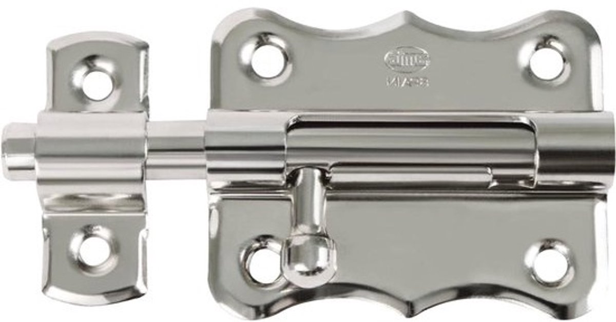 Ophangslot - Sluiting Deur - Binnendeuren Beveiligen - Verzonken Schroefgaten - 40 x 38 mm - Zilver