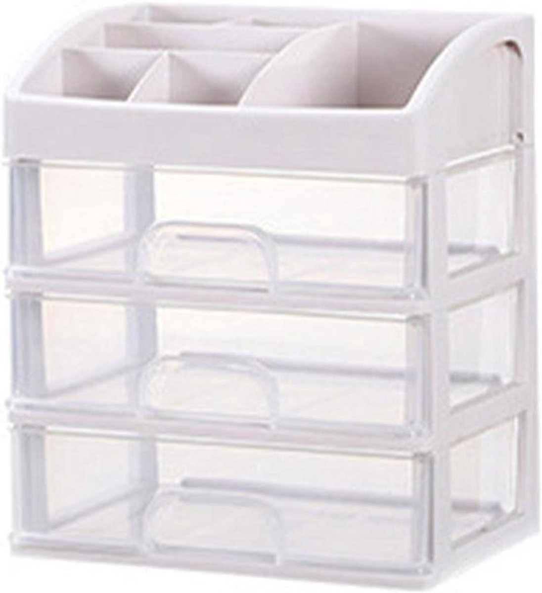 Make-up Organizer - Cosmetica Opberger - Bureau Organiseren - 3 Lades - 233x17x268cm - Transparant