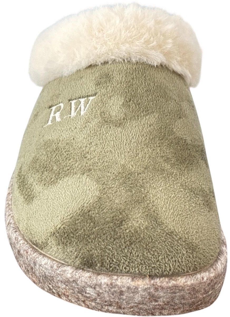 River Woods Pantoffel Kaki - Maat 40