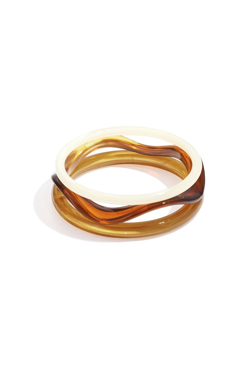 Chic Acrylic - Bangles - Acryl - - tan