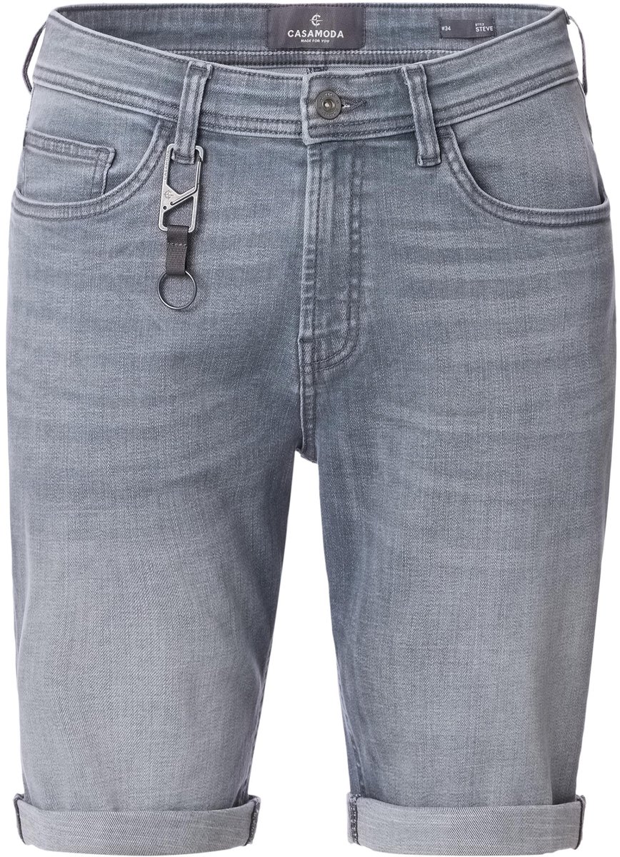 CASA MODA jeans shorts STEVE - heren 5-pocket korte spijkerbroek - antracietgrijs