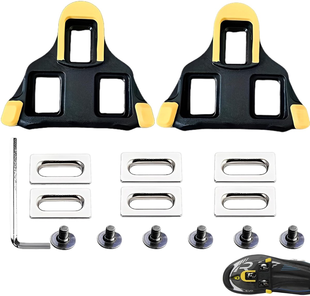 1 Paar SPD Cleats voor Mountainbikes en Fietsen - 80x70 mm