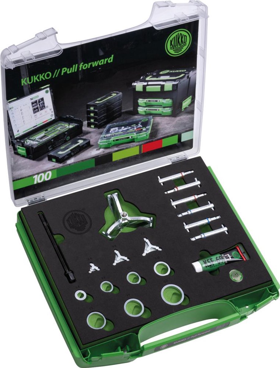 Polietrekkerset voor kogellagers PULLPO voor kleine lagers 10-30mm KUKKO