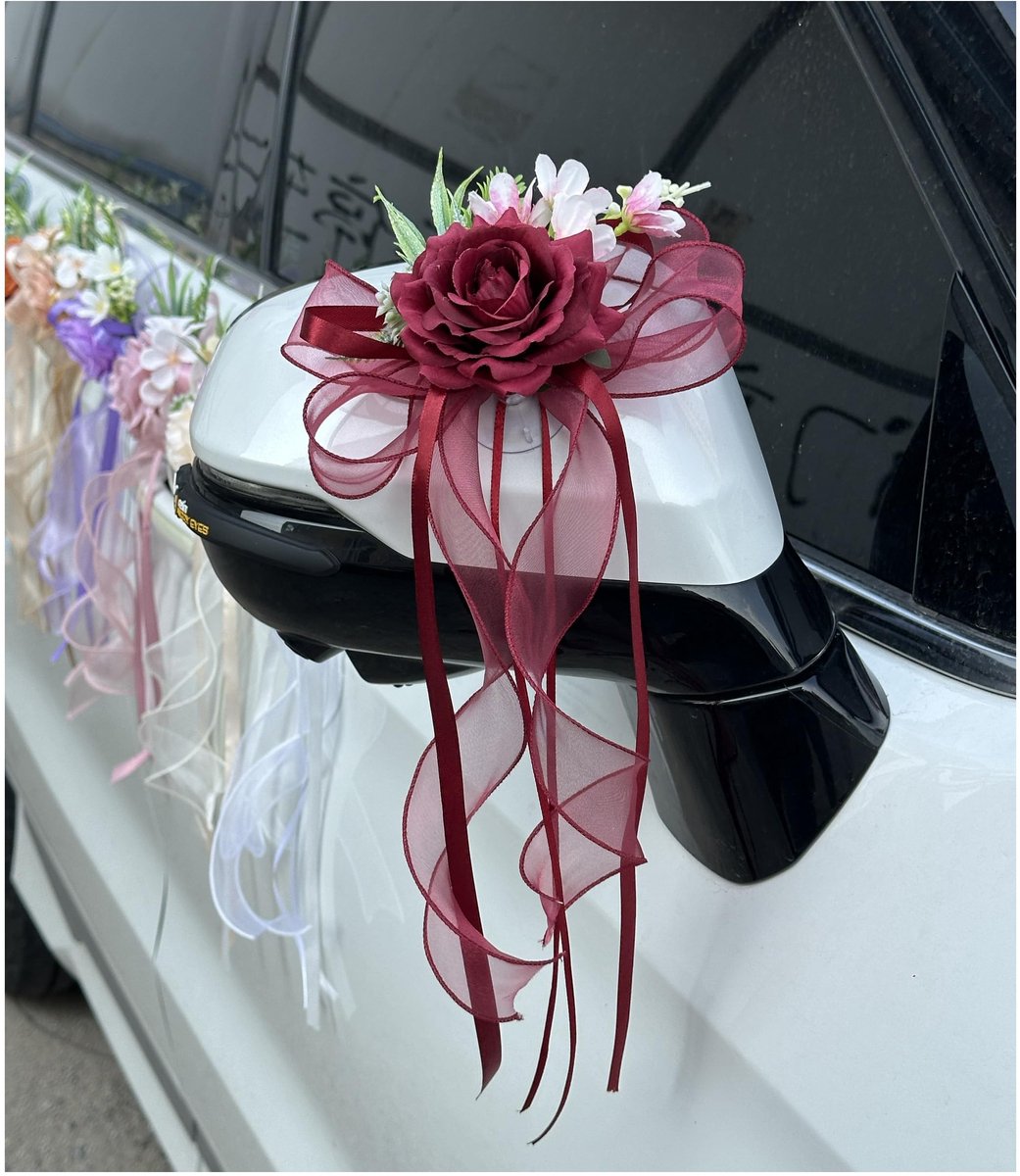 Solidchoice - Set van 2 Rozen Bogen voor Auto Decoratie