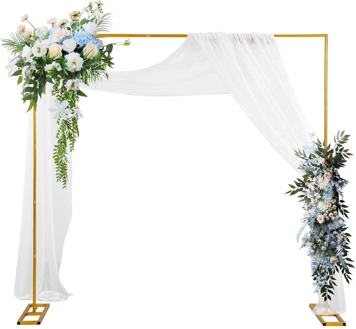 Solidchoice - Gouden Metaal Bruiloft Boog Achtergrond Stand 2,5x2,5m