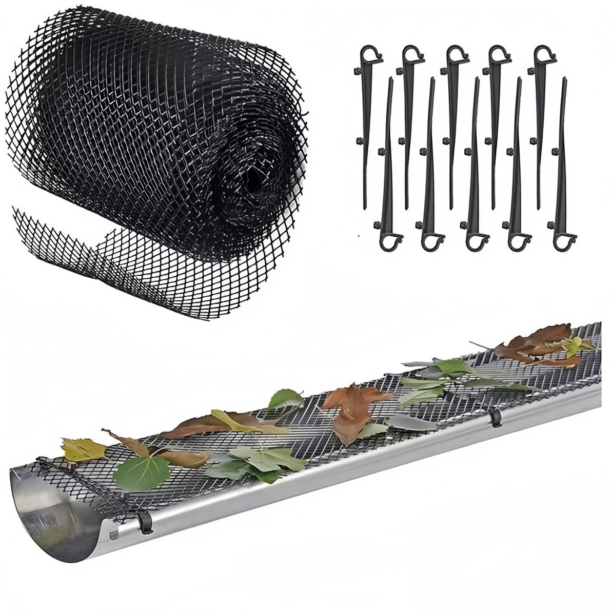 Solidchoice - Flexibele Gootbescherming met Mesh voor Bladeren