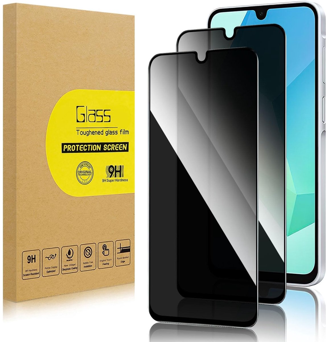 Solidchoice - 2 Pack Privacy Screen Protector voor Smartphone
