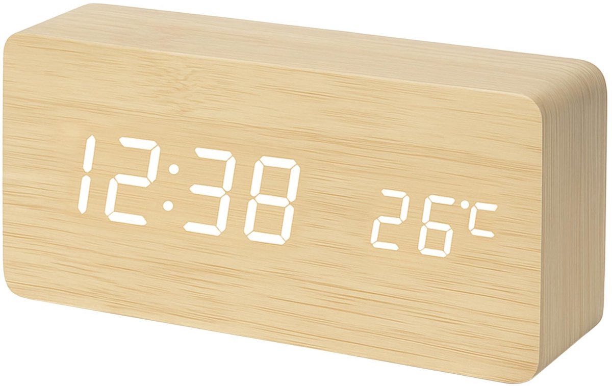 Solidchoice - Multifunctionele Digitale Klok met LED Verlichting